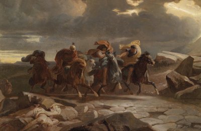 Auf der Flucht tekijältä Henri Felix Emmanuel Philippoteaux